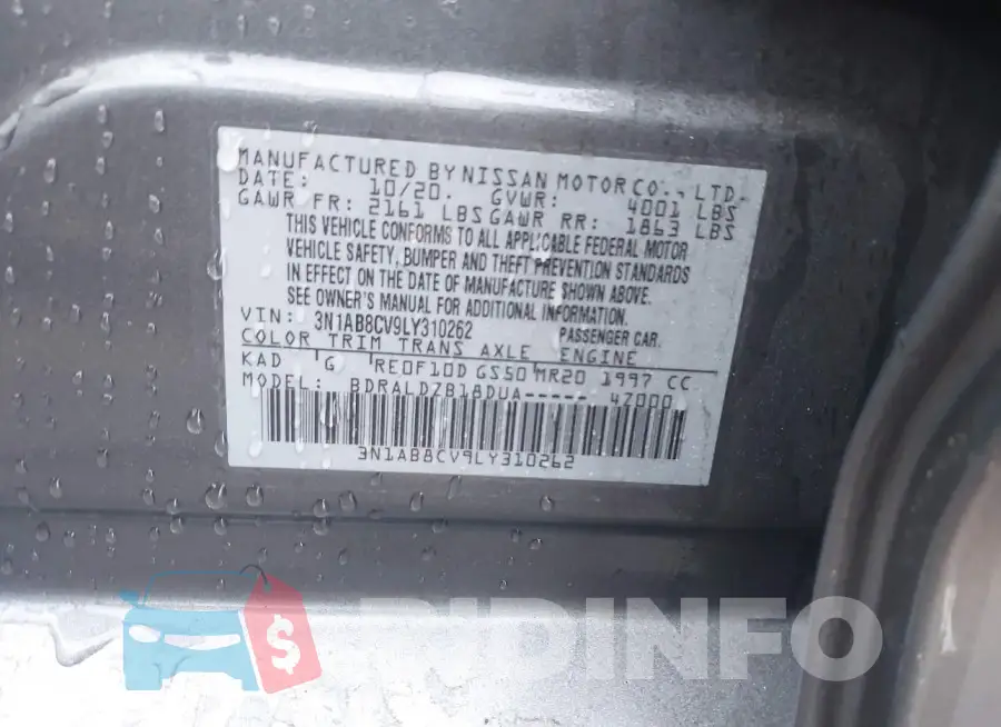 3N1AB8CV9LY310262 Photo# 9