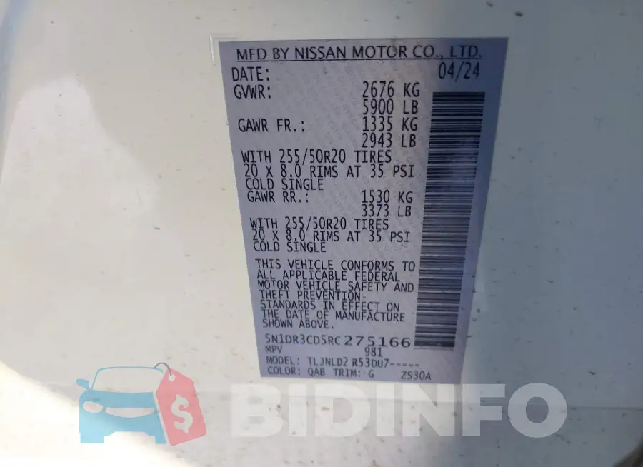 5N1DR3CD5RC275166 Photo# 9