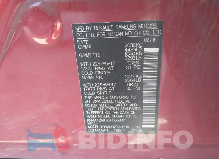 KNMAT2MT6GP666938 Photo# 9