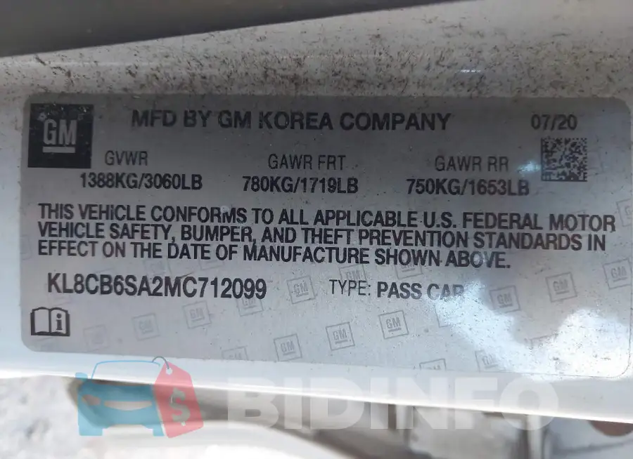 KL8CB6SA2MC712099 Photo# 9