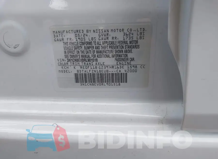 3N1CN8EV0RL901518 Photo# 9