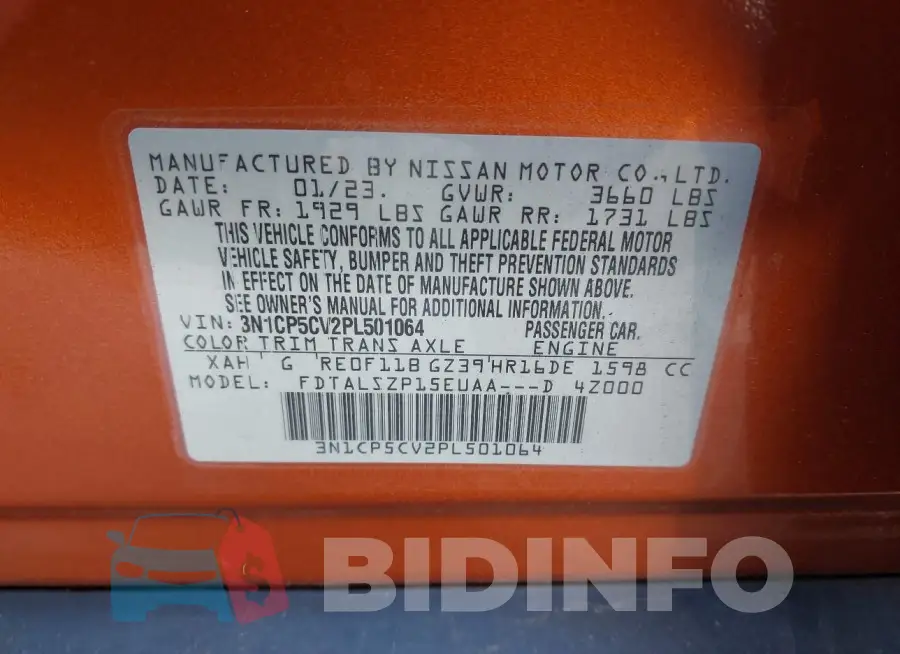 3N1CP5CV2PL501064 Photo# 9