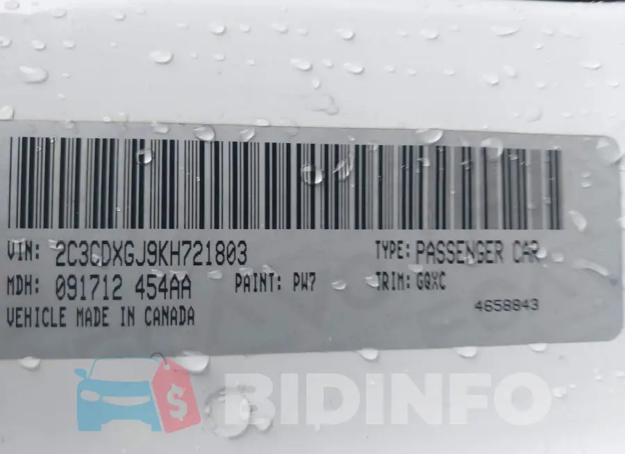 2C3CDXGJ9KH721803 Photo# 9