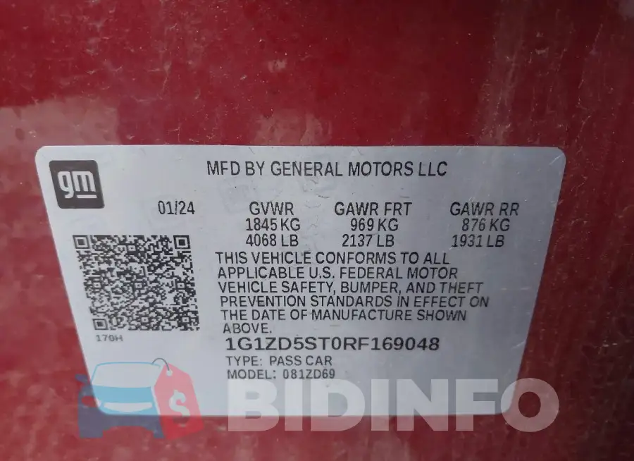 1G1ZD5ST0RF169048 Photo# 9