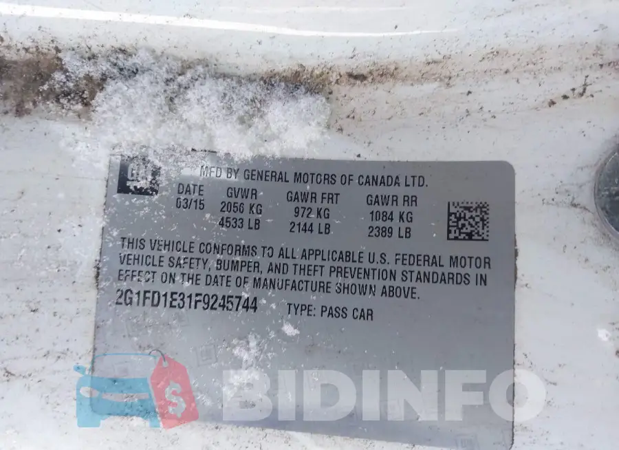 2G1FD1E31F9245744 Photo# 9