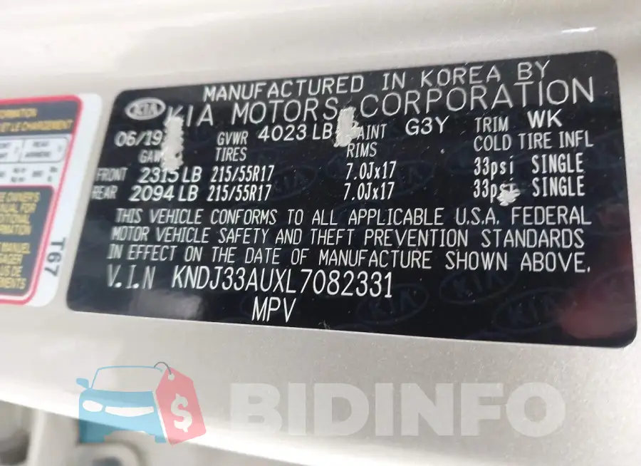 KNDJ33AUXL7082331 Photo# 9