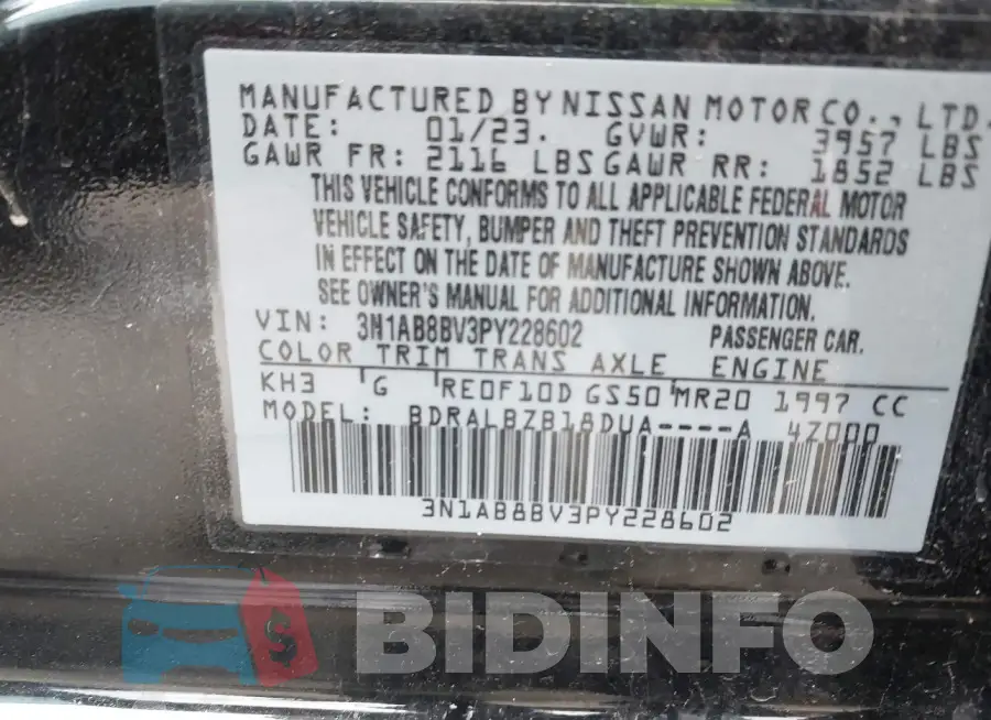 3N1AB8BV3PY228602 Photo# 9