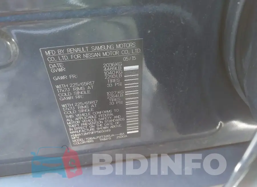 KNMAT2MT9FP565049 Photo# 8