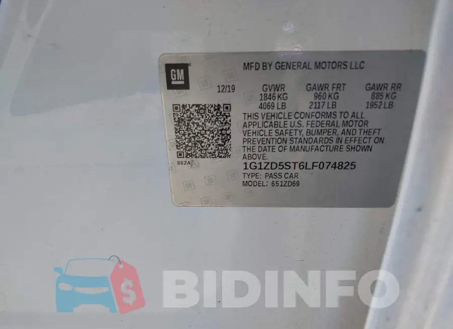 1G1ZD5ST6LF074825 Photo# 9