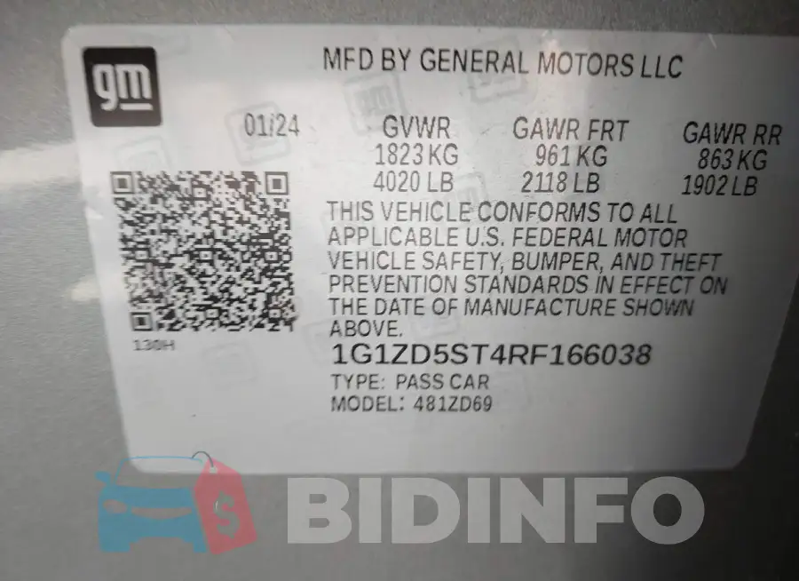 1G1ZD5ST4RF166038 Photo# 9