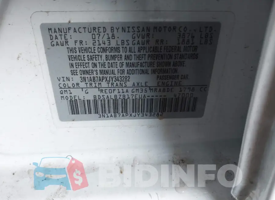 3N1AB7APXJY343282 Photo# 9