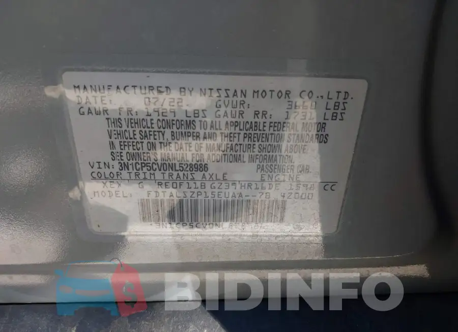 3N1CP5CV0NL528986 Photo# 9