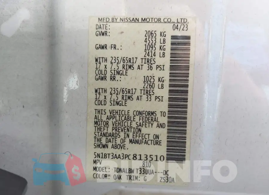 5N1BT3AA3PC813510 Photo# 9