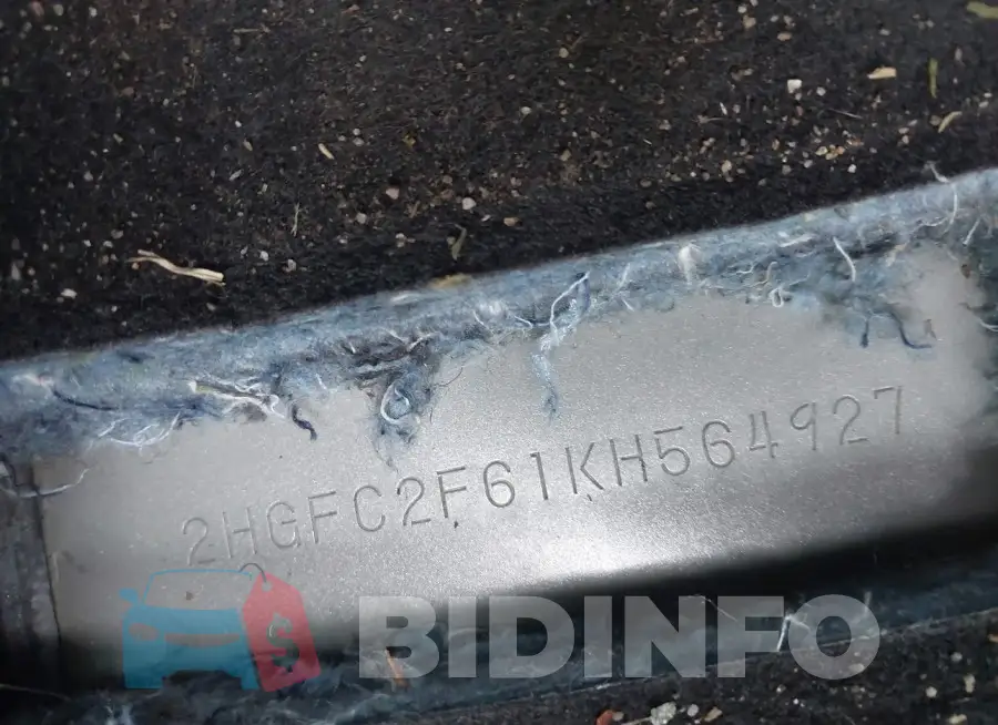 2HGFC2F61KH564927 Photo# 9