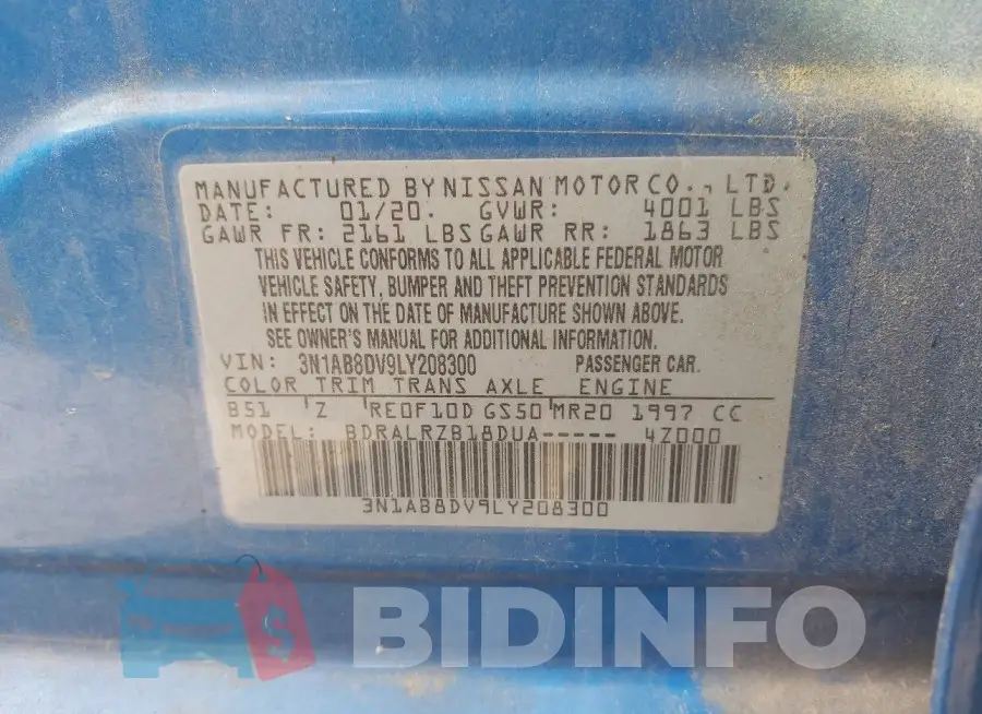 3N1AB8DV9LY208300 Photo# 9