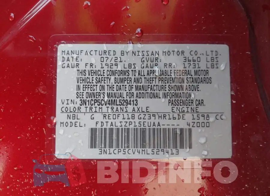 3N1CP5CV4ML529413 Photo# 9