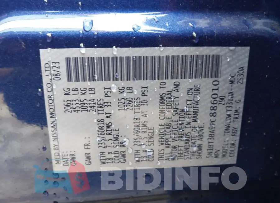 5N1BT3BA9PC886010 Photo# 9