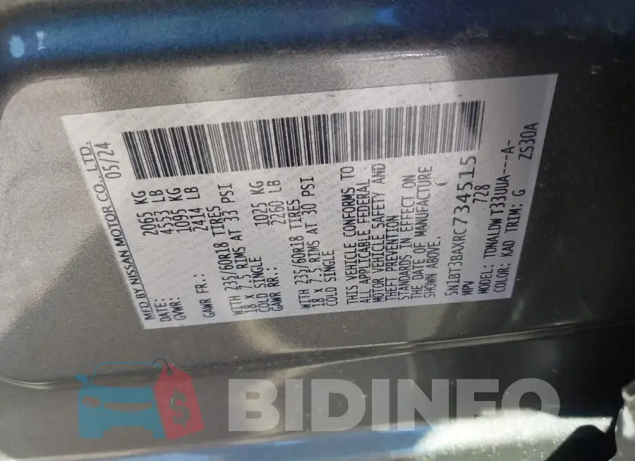 5N1BT3BAXRC734515 Photo# 9