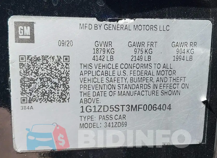 1G1ZD5ST3MF006404 Photo# 9