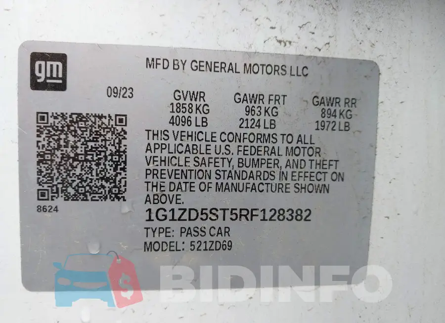 1G1ZD5ST5RF128382 Photo# 9