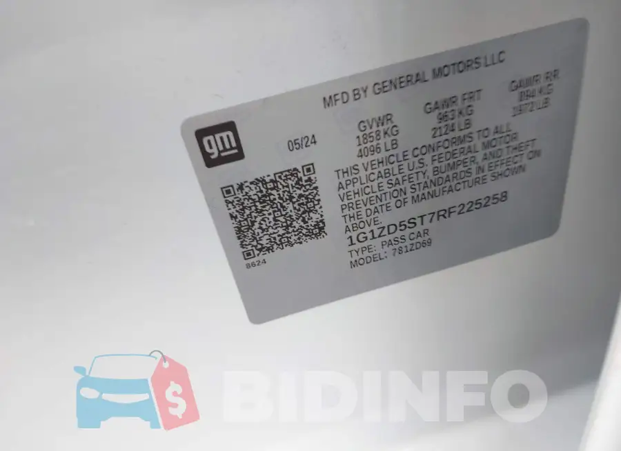 1G1ZD5ST7RF225258 Photo# 9