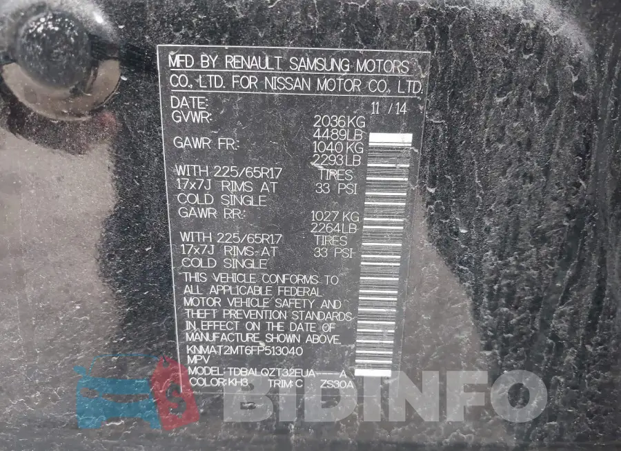 KNMAT2MT6FP513040 Photo# 9