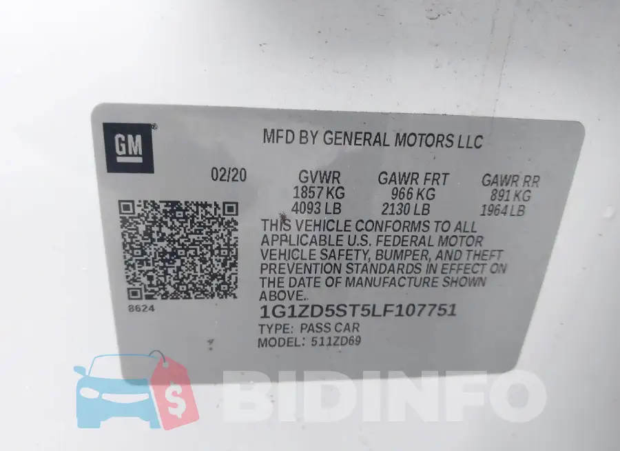 1G1ZD5ST5LF107751 Photo# 9