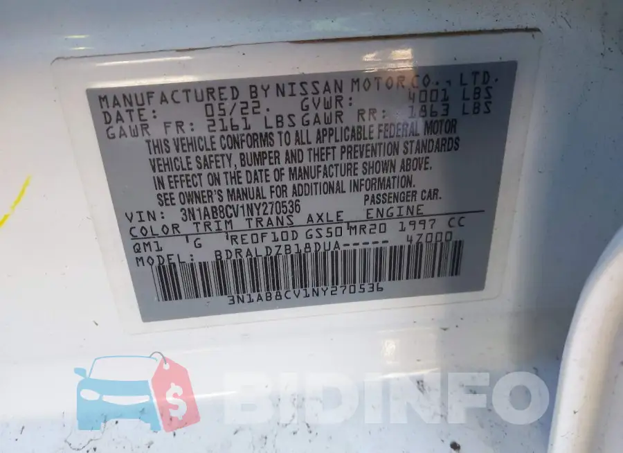 3N1AB8CV1NY270536 Photo# 9