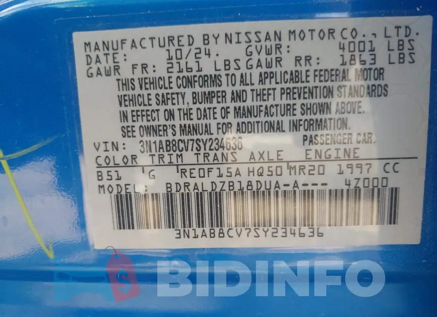 3N1AB8CV7SY234636 Photo# 9