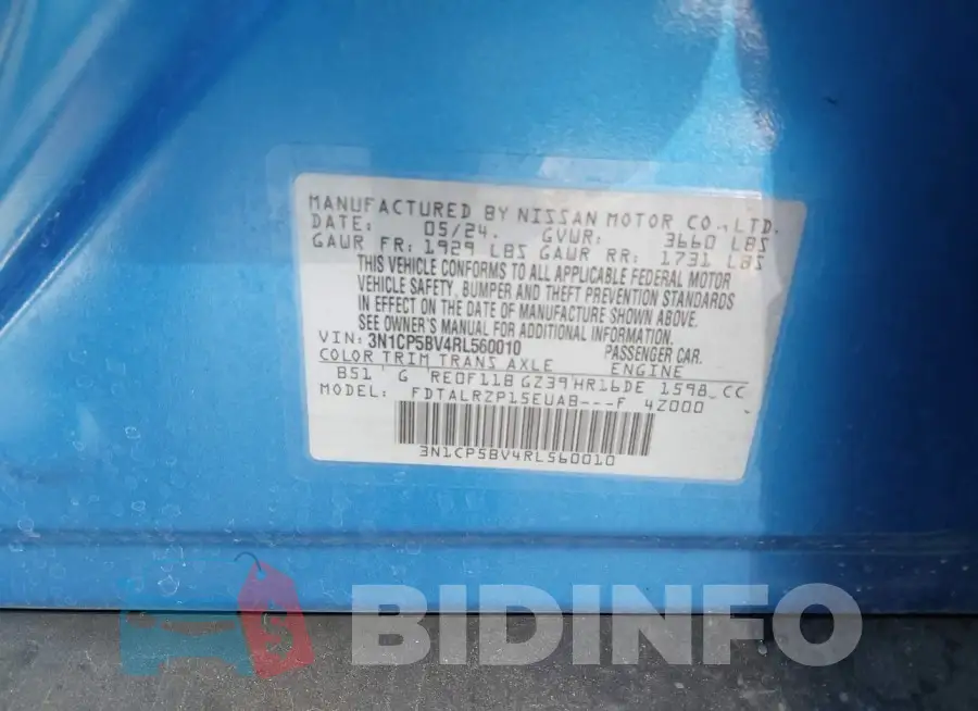 3N1CP5BV4RL560010 Photo# 9