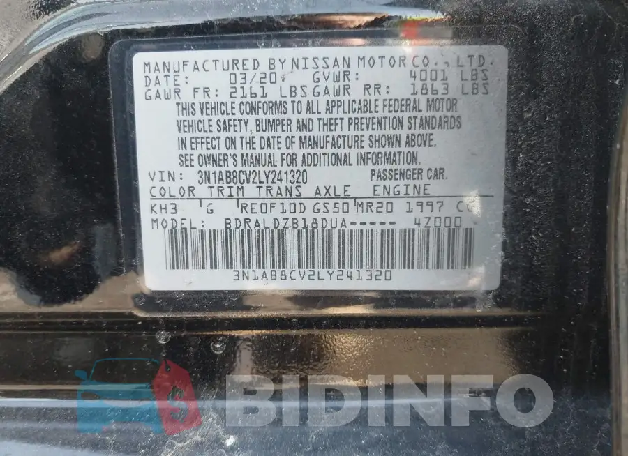 3N1AB8CV2LY241320 Photo# 9