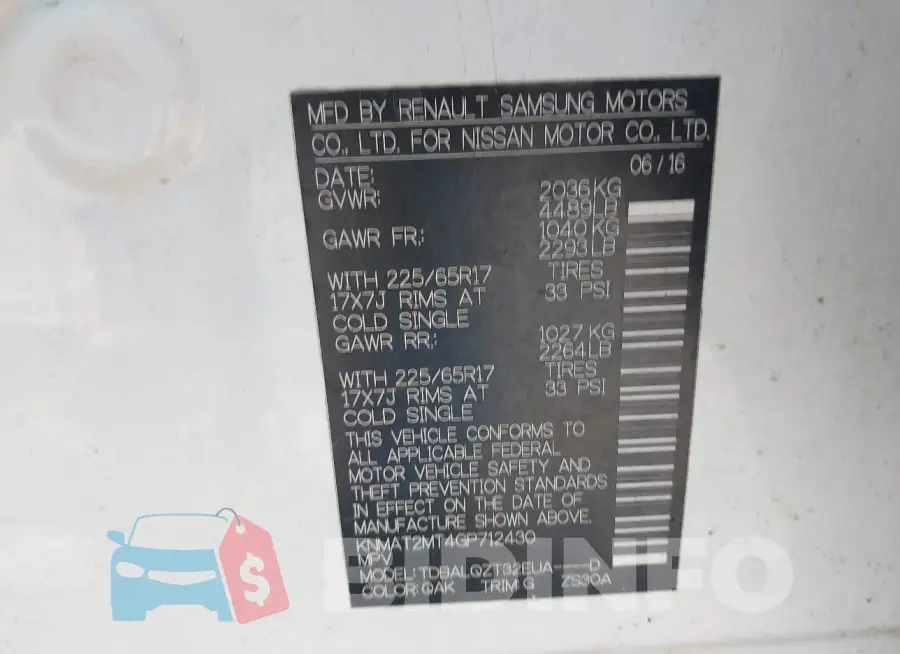 KNMAT2MT4GP712430 Photo# 9