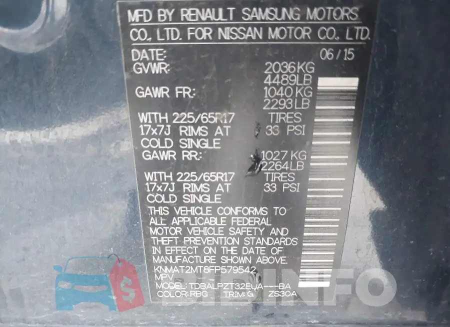 KNMAT2MT8FP579542 Photo# 9