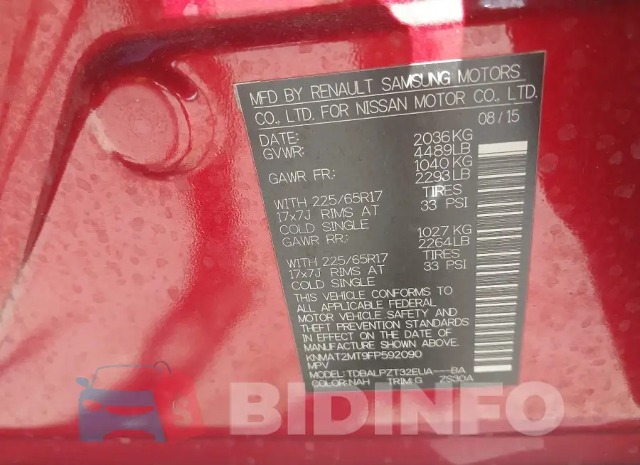 KNMAT2MT9FP592090 Photo# 9