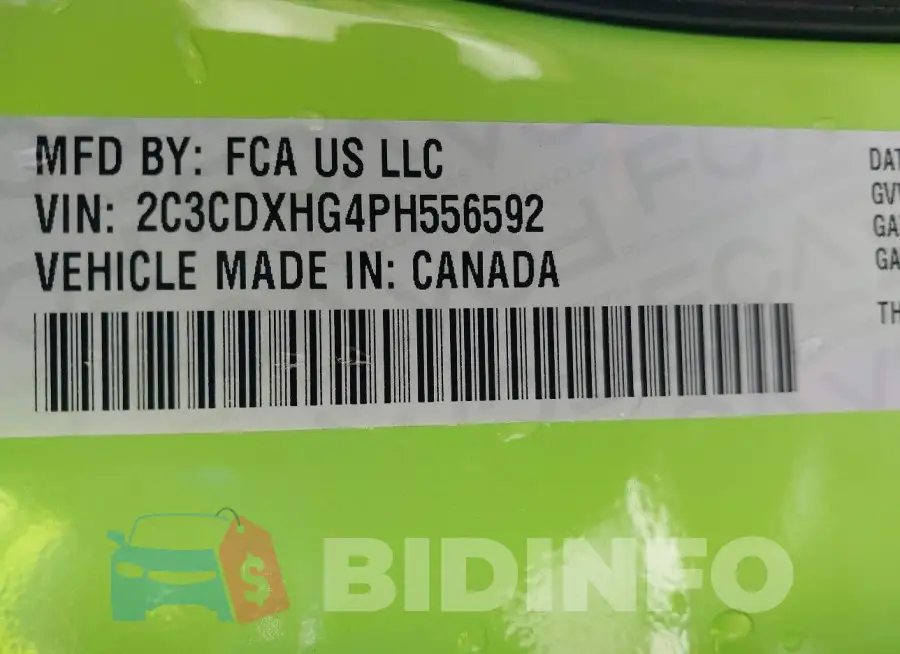 2C3CDXHG4PH556592 Photo# 9