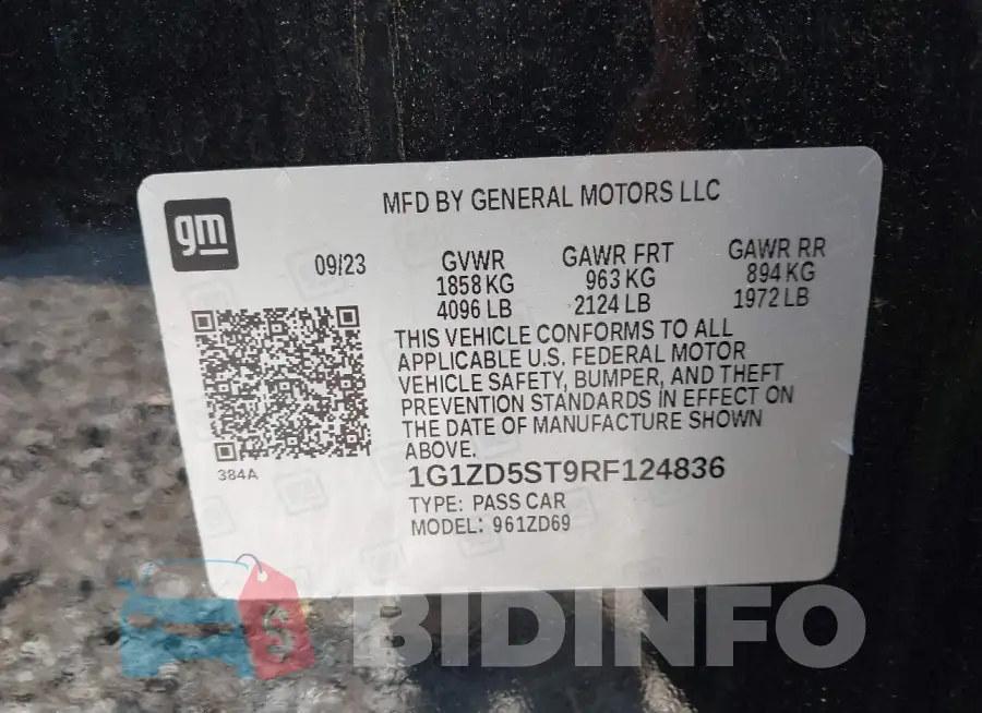 1G1ZD5ST9RF124836 Photo# 9