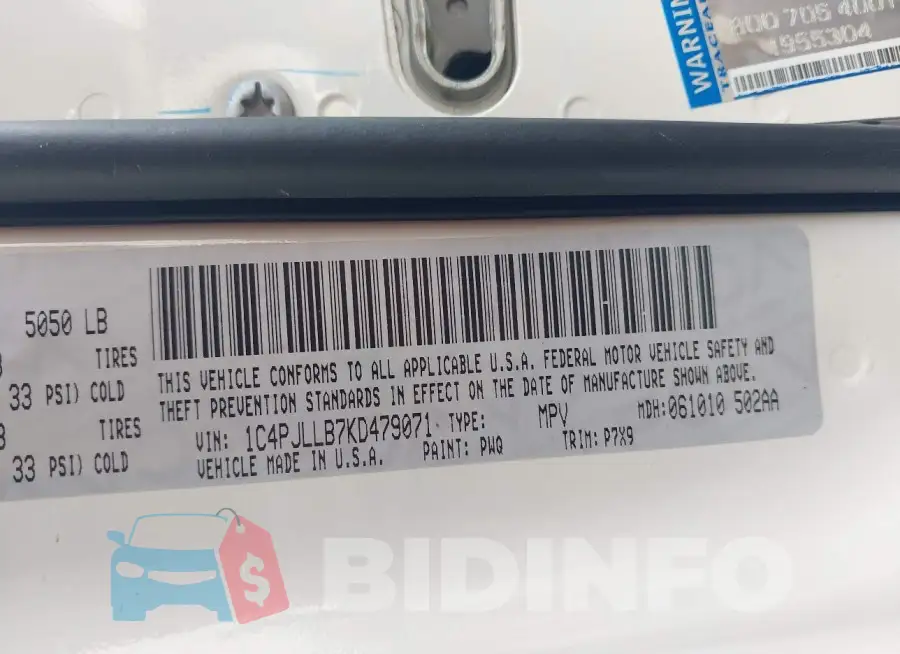 1C4PJLLB7KD479071 Photo# 9