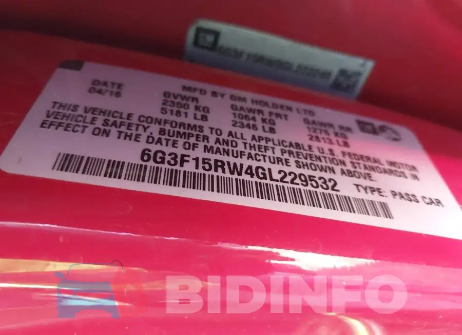 6G3F15RW4GL229532 Photo# 9