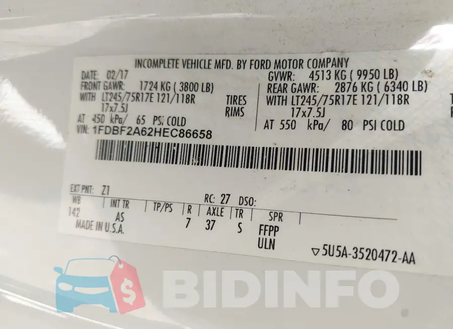 1FDBF2A62HEC86658 Photo# 9