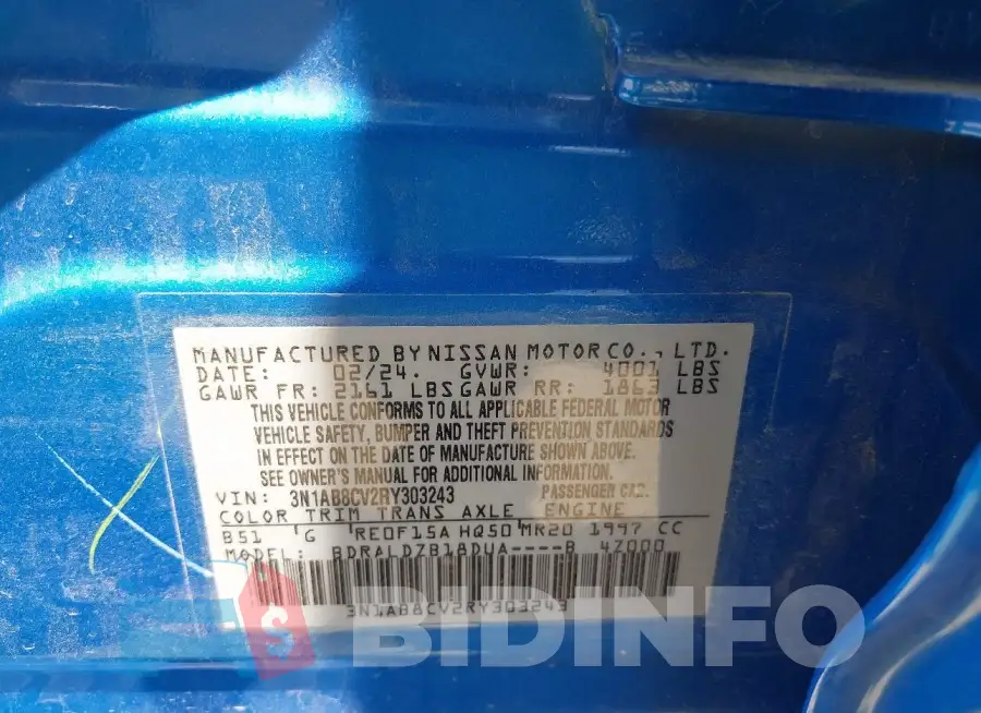 3N1AB8CV2RY303243 Photo# 9