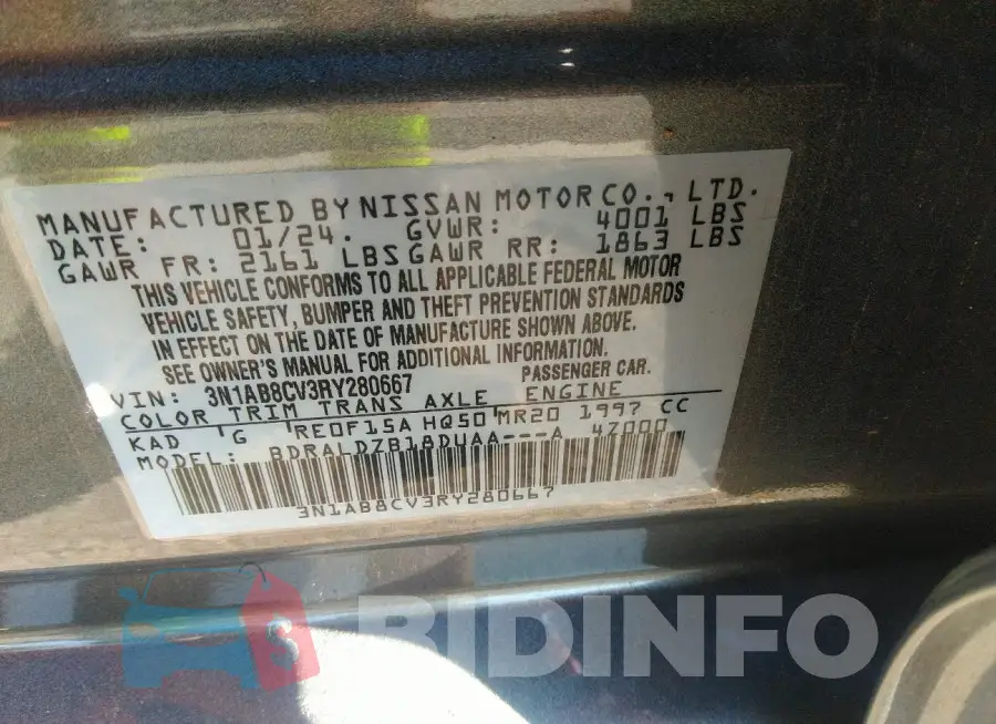 3N1AB8CV3RY280667 Photo# 9