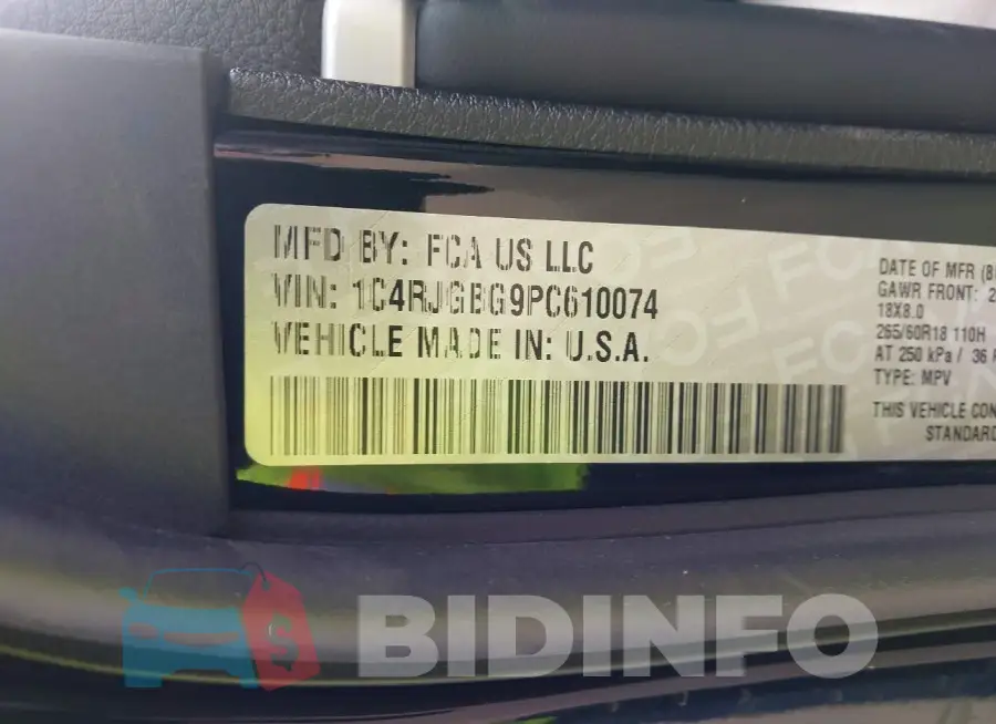 1C4RJGBG9PC610074 Photo# 9