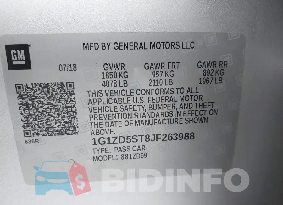 1G1ZD5ST8JF263988 Photo# 9