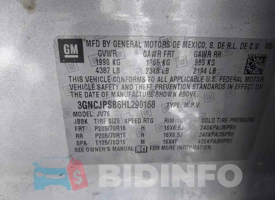 3GNCJPSB6HL290168 Photo# 9