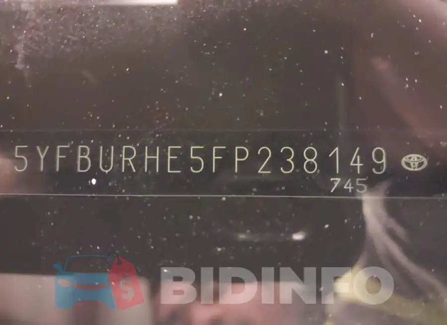 5YFBURHE5FP238149 Photo# 9