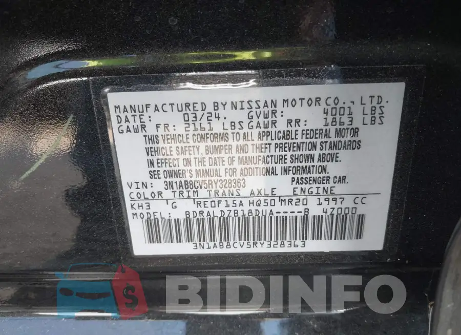 3N1AB8CV5RY328363 Photo# 9