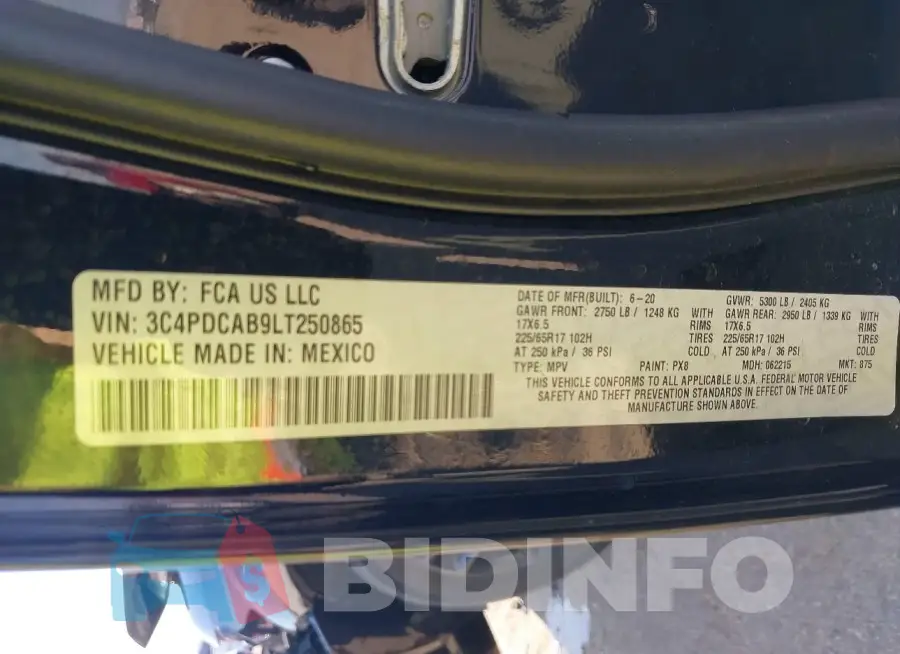 3C4PDCAB9LT250865 Photo# 9