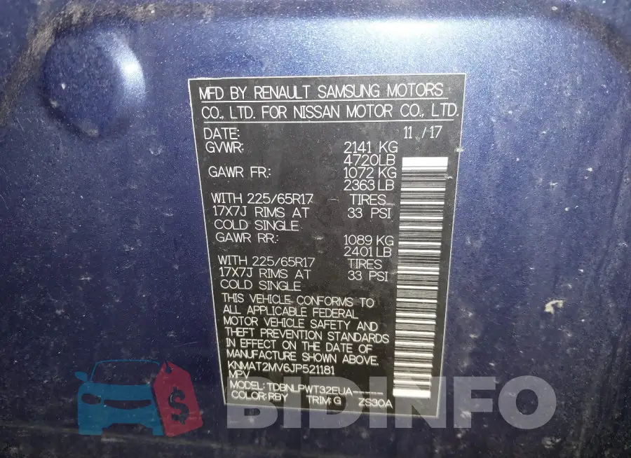KNMAT2MV6JP521181 Photo# 9