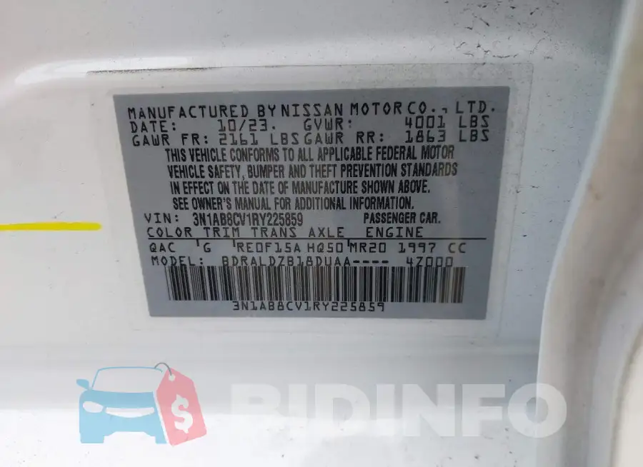 3N1AB8CV1RY225859 Photo# 9