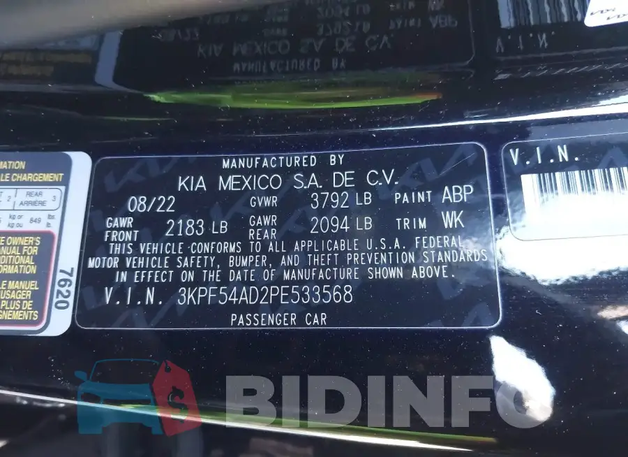 3KPF54AD2PE533568 Photo# 9